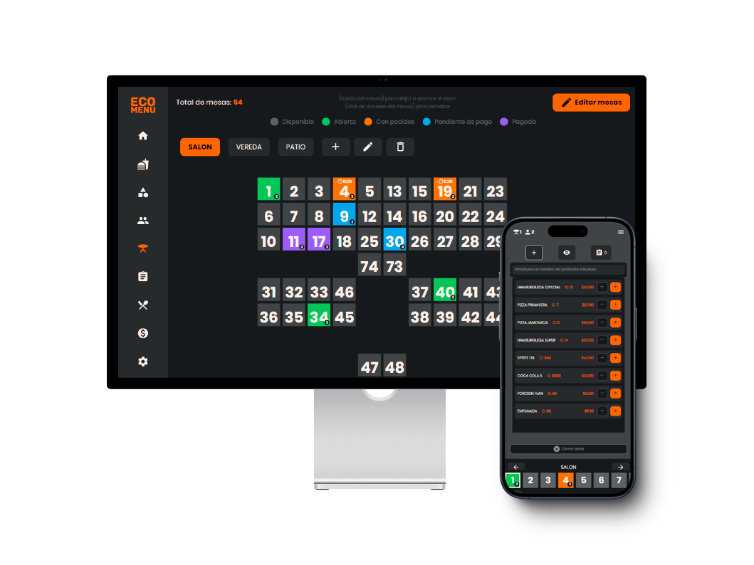 Imagen de Mesas y espacios